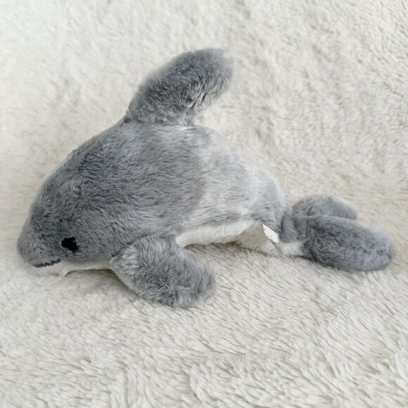 Seaworld Grey Dolphin 8” Plush Toy Stuffed Animal Ocean - Picture 1 of 5